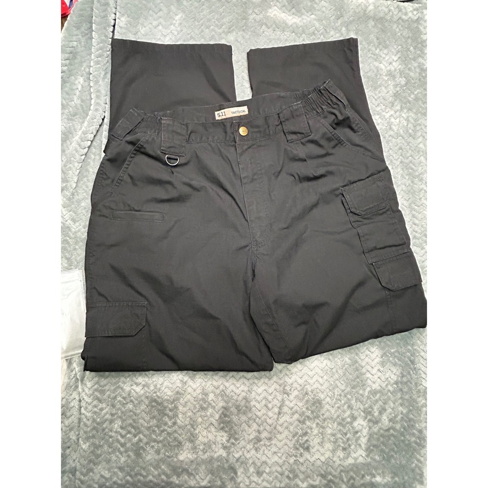 5.11 Tactical Mens Black Ripstop Cargo Pants 34x32 Tactical Series 74273 - Picture 1 of 10